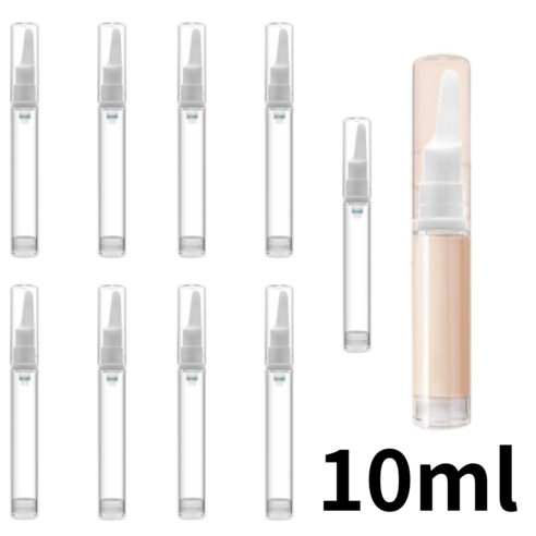 바리코 뾰족 진공 크림 공병 용기, 10개, 10ml