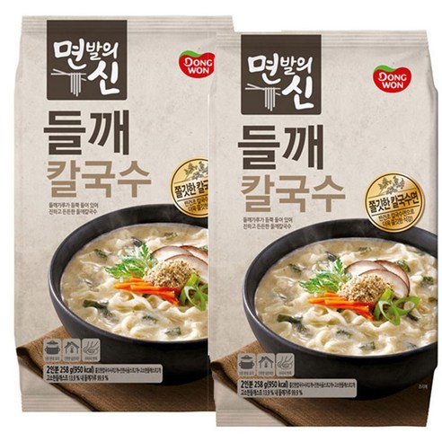 면발의신 동원 들깨칼국수258g, 258g, 2개