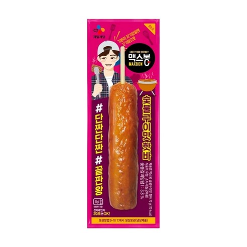 CJ 맥스봉 숯불구이맛 핫바, 30개, 70g