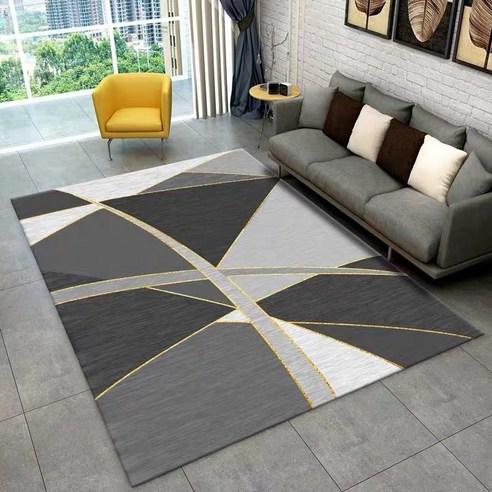 현대 심플한 북유럽풍 카펫 거실 탁자 침실 카펫 견본실 직사각형 아메리카노 카펫 쿠션, PO13