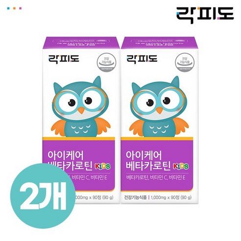 [락피도] 아이케어 베타카로틴 90정 x2개(총180일분) (105036x2), 1개