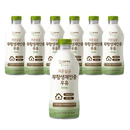 매일 상하목장 무항생제 저온살균 저지방 우유 750mlx6개 – 신선하고 건강한 우유!