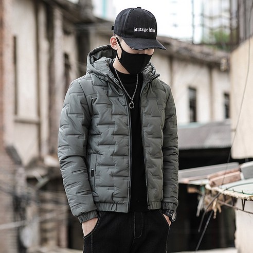 NUNUHANA베이직 남성 후드 경량 패딩점퍼 할인