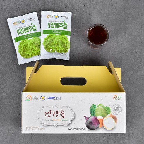 농부프린스 무안 황파 양배추즙 착즙 100ML 30개 30개입양배추착즙, 3000ml, 2개