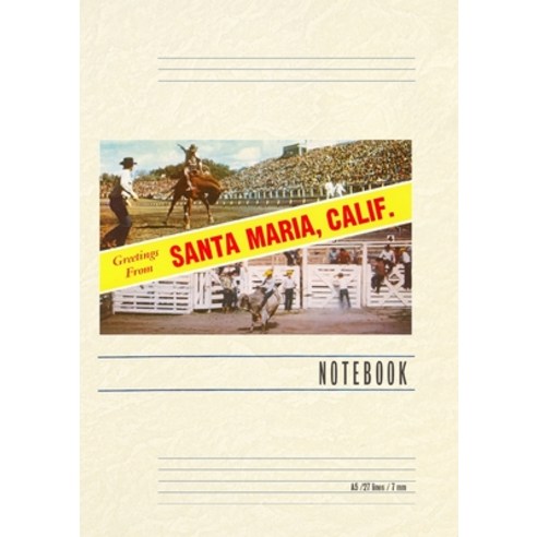 (영문도서) Vintage Lined Notebook Greetings from Santa Maria Paperback, Found Image Press, English, 9798385402861