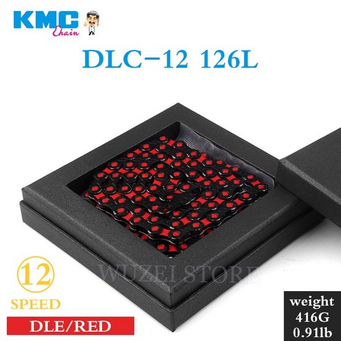 KMC DLC 체인 12V MTB 다이아몬드 체인 블랙 레드 블루 그린 옐로우 마운틴 바이크 12 S 체인 KMC X12 12 시마노 Sram 용 스피드 체인, 1 건, 12V DLC Red