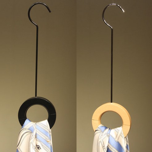 자체브랜드 P0000BGO 고급 원목 스카프 걸이(5개 묶음)(우드 블랙), 우드, 5개묶음