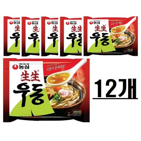 농심 생생우동 봉지, 253g, 4개 
면/통조림/가공식품