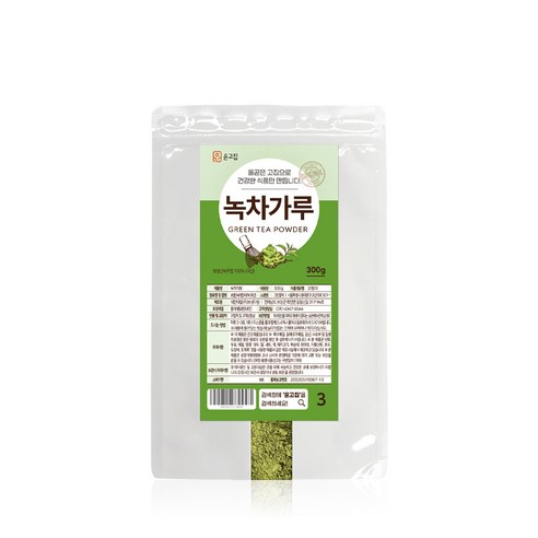 [윤고집]녹차가루 분말 100% 보성, 300g, 1개입, 1개