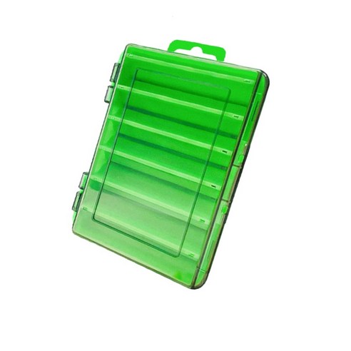 안낚하세요 쿨쿨6 미니 태클 박스 투명 양면 에기 케이스, 쿨쿨6 그린, 1개