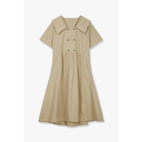 G CUT 지컷24S S 빅 카라 더블 버튼 원피스 7254237114