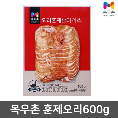 목우촌 훈제 오리 슬라이스 600g 오리훈제 고기, 1개