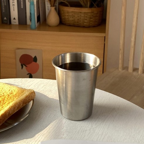 DFMEI 스테인레스 스틸 커피 컵 밀짚 세트가있는 가을 방지 고가 라떼 음료 컵 마시는 컵, DFMEI 350ml [작은]
