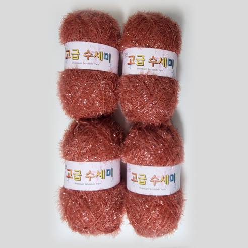 울클럽 별꽃수세미 만들기 DIY 고급수세미실 80g 4볼세트 (총 320g), 183로즈브릭, 1개