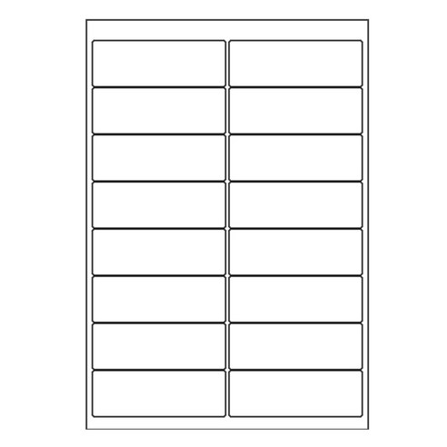 오피스라벨 A4 라벨지 16칸(2x6) 100매 흰색 주소용라벨 우편발송라벨 DM라벨 폼텍 규격 라벨용지 라벨지, 16칸(2x8)