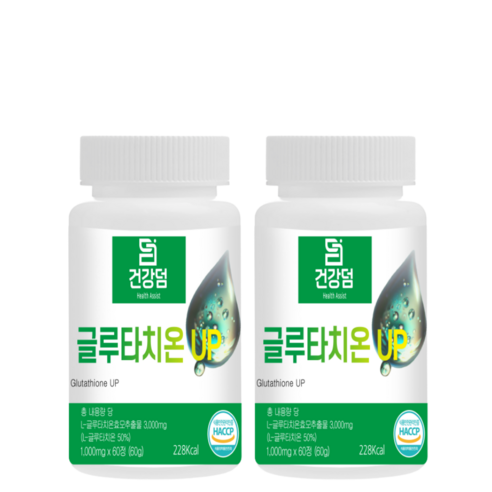 건강덤 글루타치온UP 1000mg x 60정 8개월분 3+1 4개, 60g x 4통