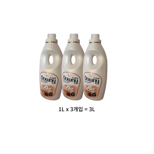Downy 다우니 섬유 유연제 쿨 코튼 240매 시트 섬유유연제, 3개 다우니울트라 Best Top5 14 다우니 코튼 퓨어러브 본품, 3L, 1개