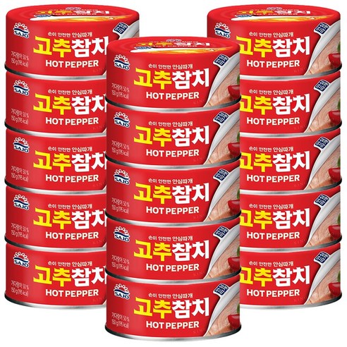 사조 고추참치 안심따개 150g 15개