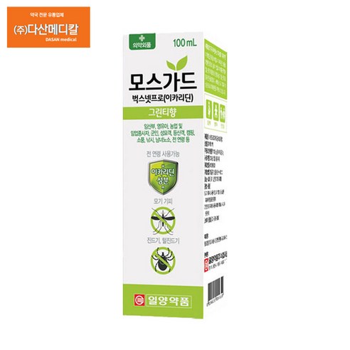 일양약품 모스가드 스프레이 100ml 진드기모기해충기피제, 1개