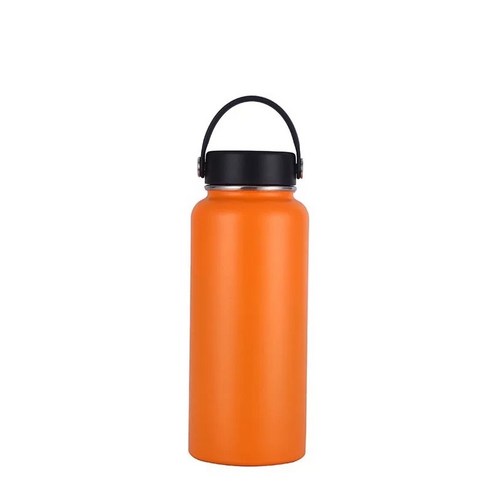 ZZJJC 아이디어 보온병 아이디어 텀블러 아웃도어 보온병, 주황색, 32oz/960ml