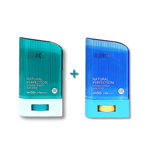 AHC 내추럴 퍼펙션 더블 쉴드 선스틱 22g 1+1 SPF50+ PA++++ IR근적외선차단 선크림 2개세트, 2개