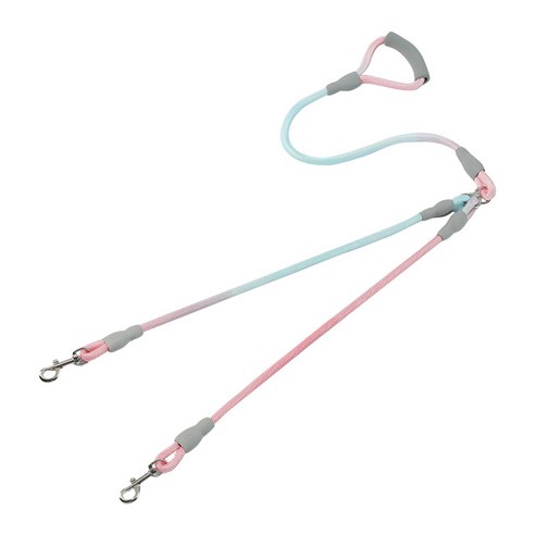 파스텔펫 반려동물 트윈 그라데이션 리드줄, 핑크, 1개