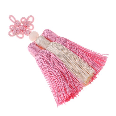 중국어 매듭 Tassels 술 프린지 Tassels 액세서리, 핑크 베이지, 나일론