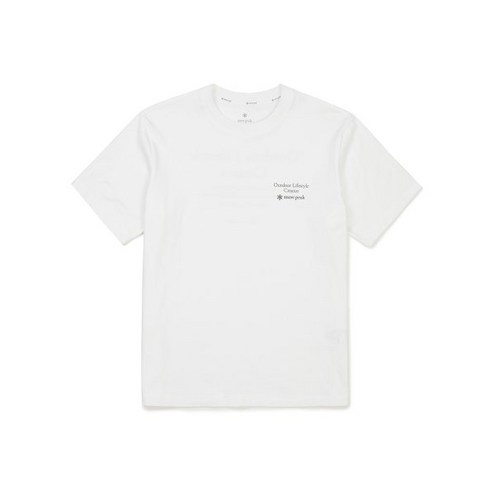 스노우피크 어패럴 SNOWPEAK APPAREL S23MMSTS63 코튼 레터링 반팔 티셔츠 Off White S23MMSTS63OW 307356