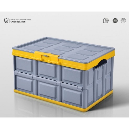 큐코리아 폴딩박스 수납박스 접이식 코스트코 리빙박스 차량 트렁크 정리함(방수팩 포함), 그린box(중형)