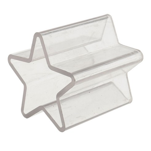 별 모양 플라스틱 양초 만들기 금형 촛불 금형 비누 금형 도구 촛불 만들기 공예, 7.2x7.6cm, 클리어