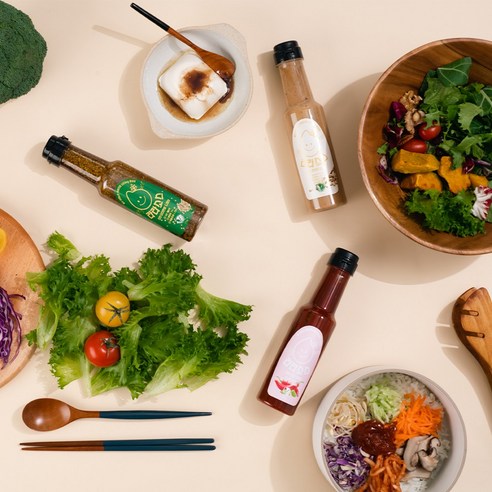 건강하고 맛있는 라라소스의 견과류 드레싱으로 식사에 풍미를 더하세요.