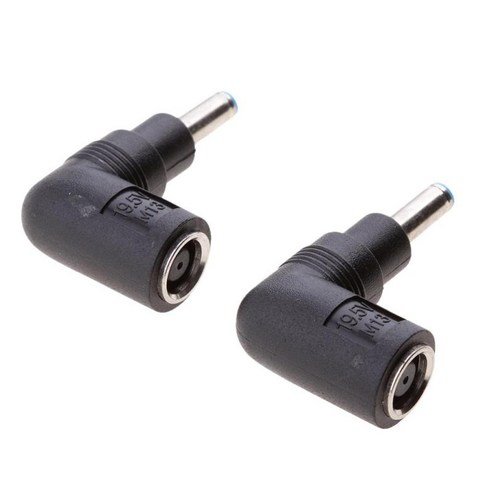 2 조각 DC 전원 케이블 7.4x5.0mm 암 - HP Dell용 4.5x3.0mm 수 어댑터, 설명, 블랙, 설명