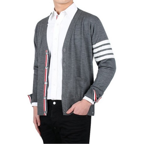 [톰브라운] 24SS 사선완장 울 가디건 (MKC002A Y1014 038)