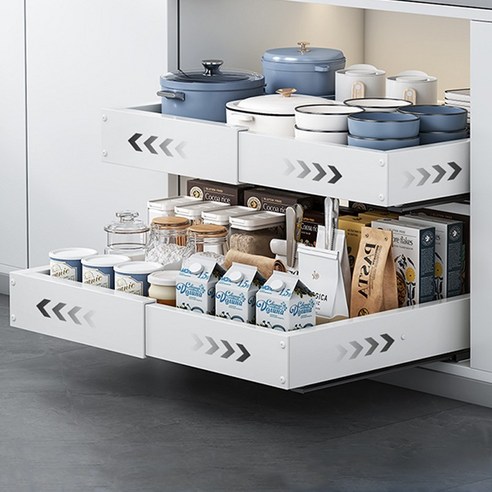 LA DERIVE 슬라이딩 주방선반으로 주방 정리 고민 끝! 깔끔함 풀파워 업그레이드!