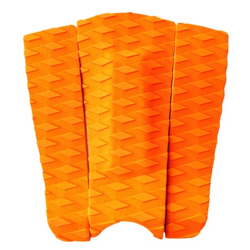 서핑 스킴보드를 위한 최대 그립 및 후면 접착제가 있는 3 개/대 미끄럼 방지 서핑 보드 트랙션 패드, 오렌지, EVA