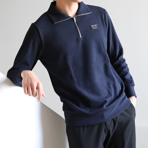 베러투데이 남성 골프웨어 상의 기모 티셔츠 사카리바 골지 3컬러