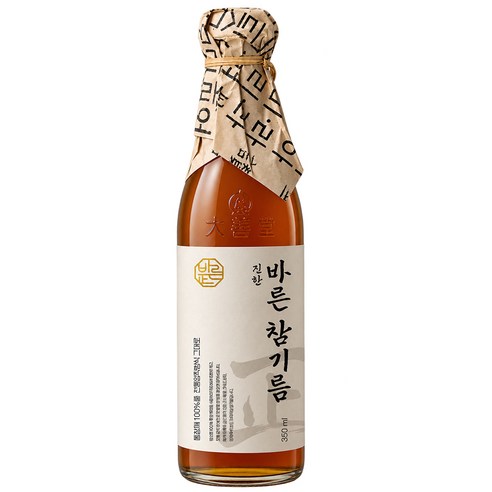 참기름 저온압착 통참깨 진하고 고소한 350ml, 1개