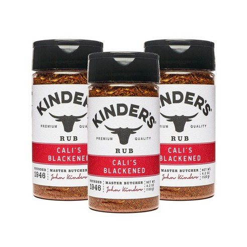 Kinder's Cali's Blackened Rub 킨더스 칼리 블랙켄드 럽 119g 3팩