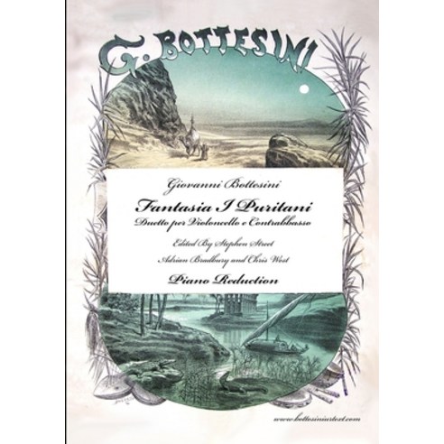 (영문도서) Fantasia I Puritani Duetto For Double Bass and Cello - Piano Reduction Paperback, WWW.Stephenstreet.com, English, 9781838128753