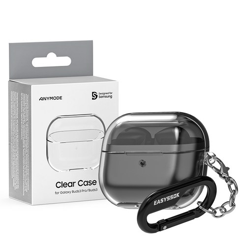 갤럭시 버즈3 & 버즈3 프로를 위한 완벽한 보호, 클리어 하드 케이스!