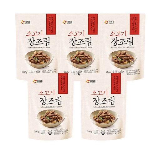 아워홈 소고기 장조림 200g x 5봉, 1개, 1ml