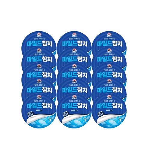 사조 마일드참치 안심따개, 85g, 15개