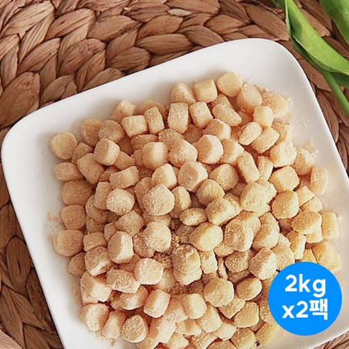 지리산 굳지않는 빙수인절미 빙수떡 2키로 콩알사이즈, 2kg, 1개