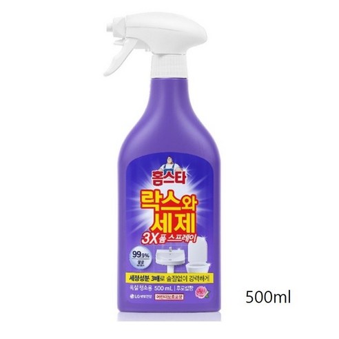 홈스타 락스와세제 3X 폼 스프레이 후로랄, 500ml, 3개
