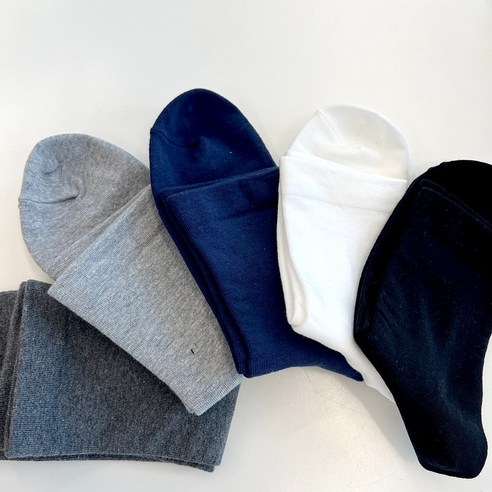 발목 조임 없이 편안한, 국산 남성 무압박 당뇨 양말 5켤레