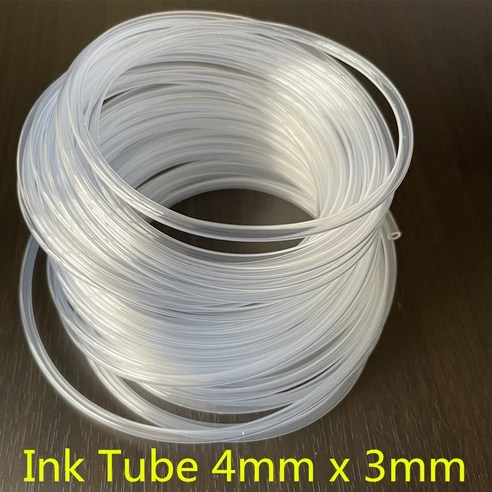 10 meters/lot roland mimaki mutoh for epson 잉크젯 프린터 잉크 댐퍼 튜브 파이프 4mm x 3mm 호스 튜빙 - 컬러레이저 복합기 | 쿠팡