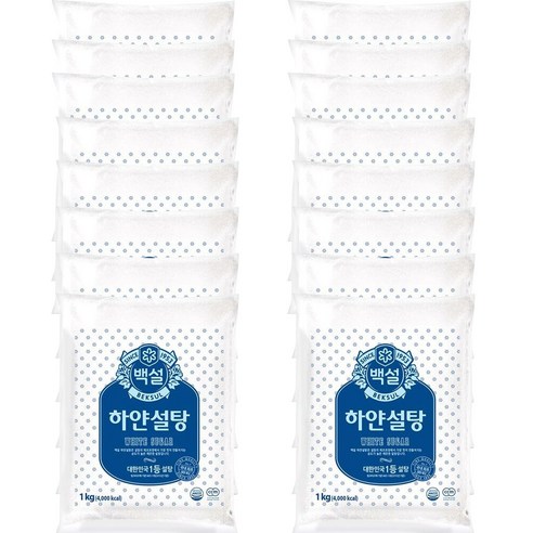 백설 하얀설탕, 1kg, 16개
