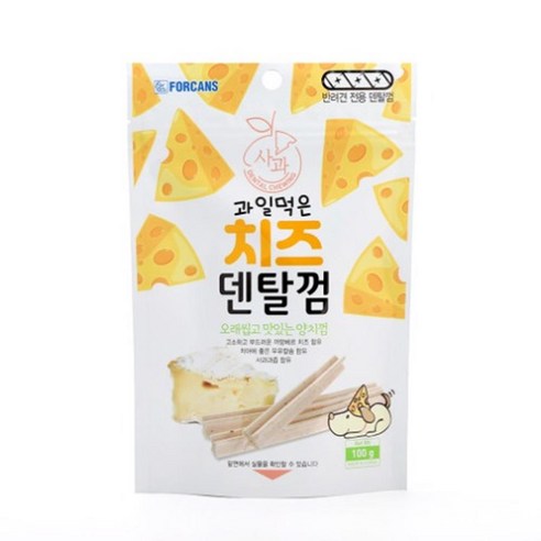 JHS 오래씹는 스트레스 해소 강아지 사과 개껌 100g /z 치석껌 소형 양치껌 음식, 1개