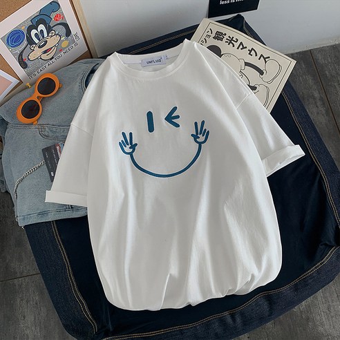 KORELAN MYQ 남성복 여름 심플한 알파벳 프린트 반팔 티셔츠