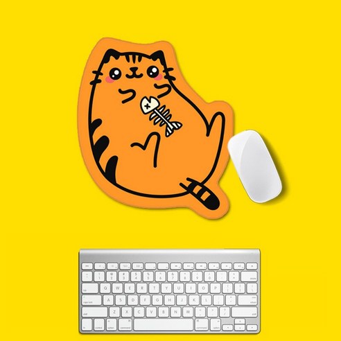 YJQ 큰 귀여운 Kawaii 마우스 패드 노트북 데스크 매트 데스크탑 고무 패드 게이머 게임 매트 PC 노트북 게임 액세서리, 색깔2